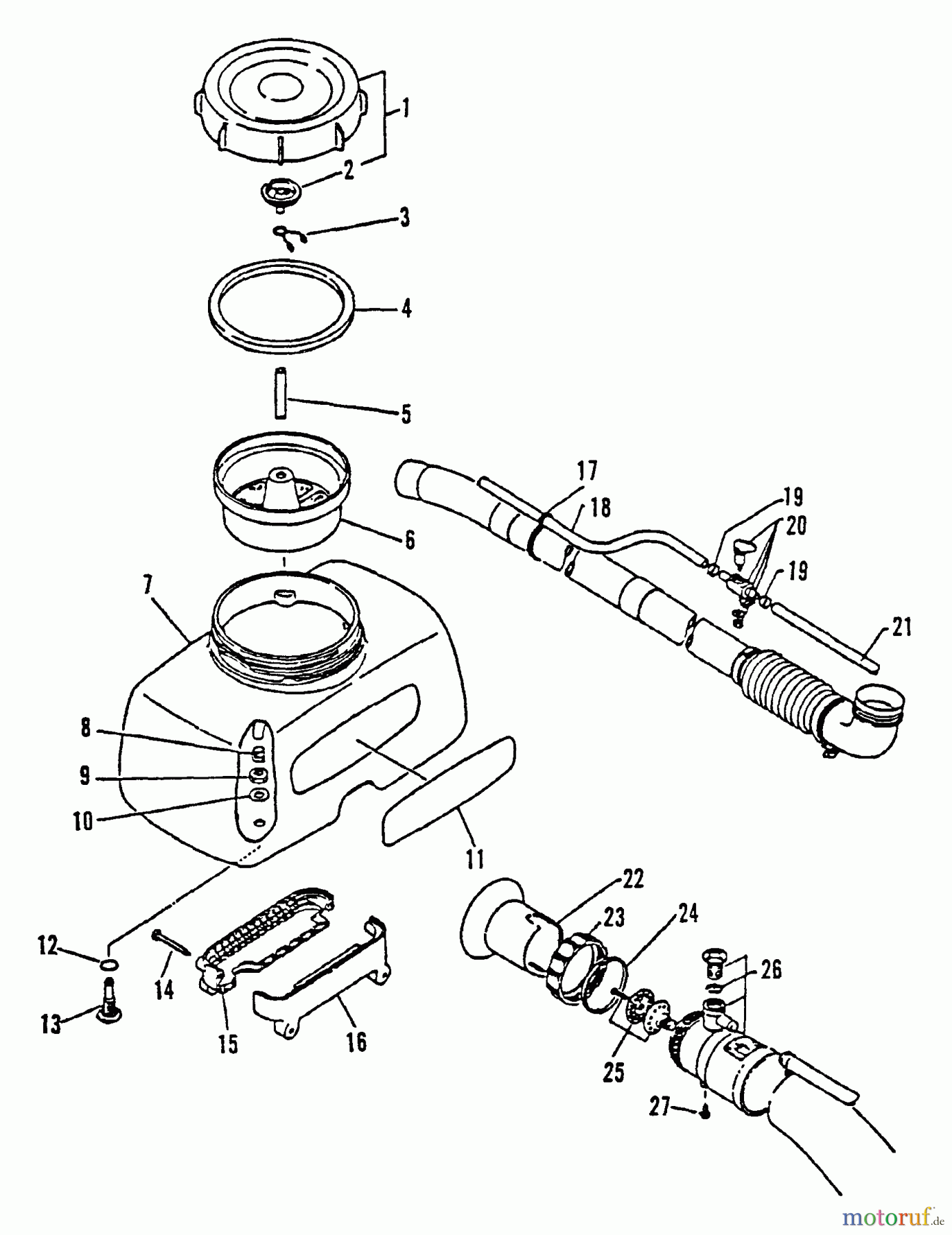  Echo Bläser / Sauger / Häcksler / Mulchgeräte	 PB-300E - Echo Back Pack Blower, S/N 0000000 - 0049616 Mister Attachment PBAM-300