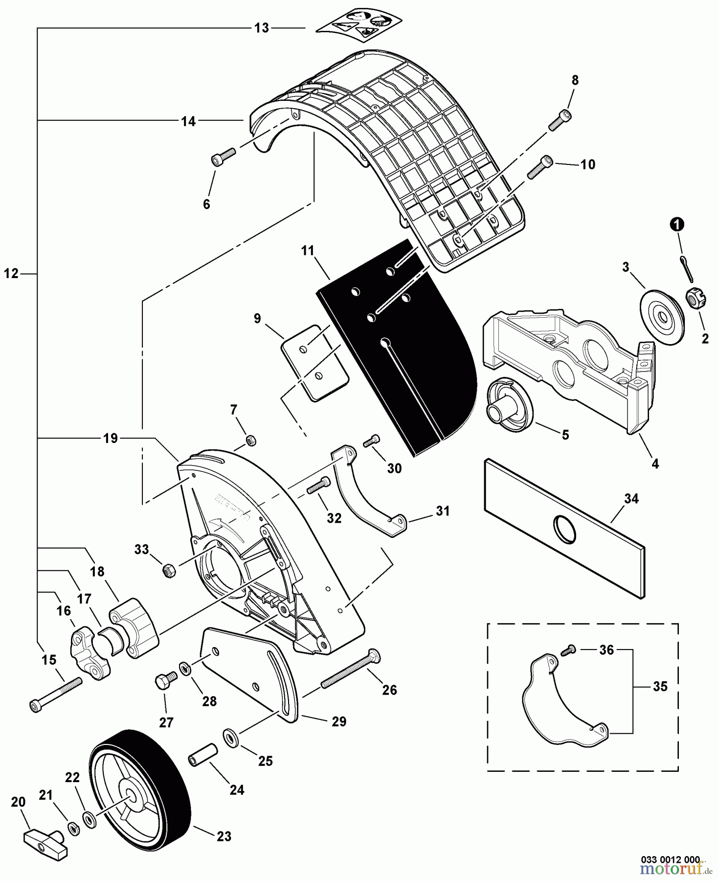 Echo Trimmer Zubehör 99944200465 - Echo Bed Redefiner Attachment, S/N: S89200001001 - S89200999999 Redefining Assembly
