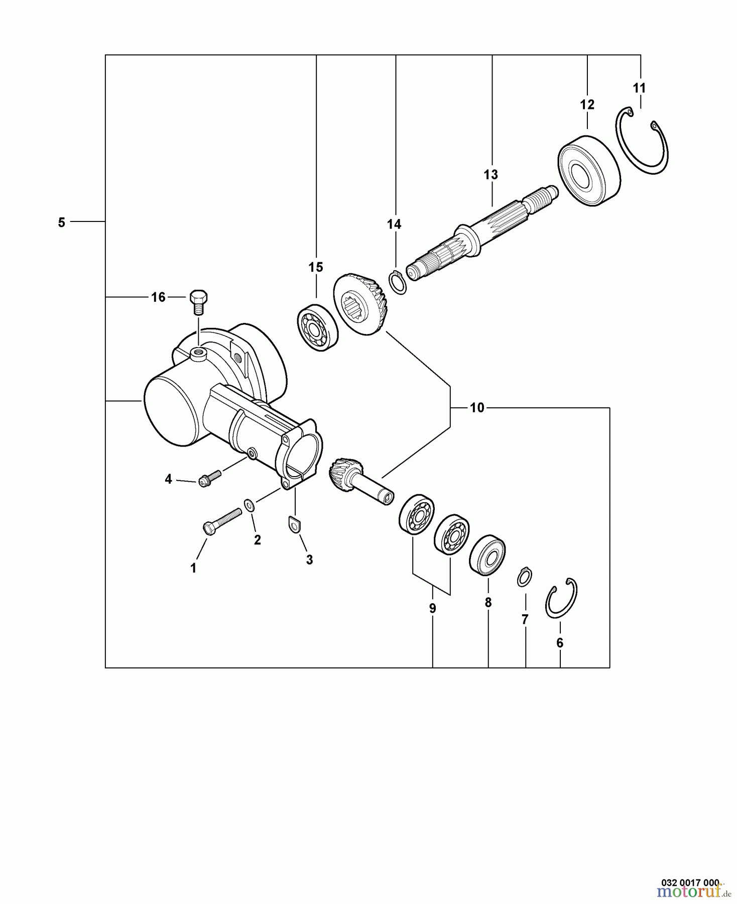 Echo Trimmer Zubehör 99944200475 - Echo Edger Attachment Gear Case