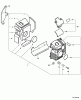Echo PB-46LN - Back Pack Blower Ersatzteile Engine Cover