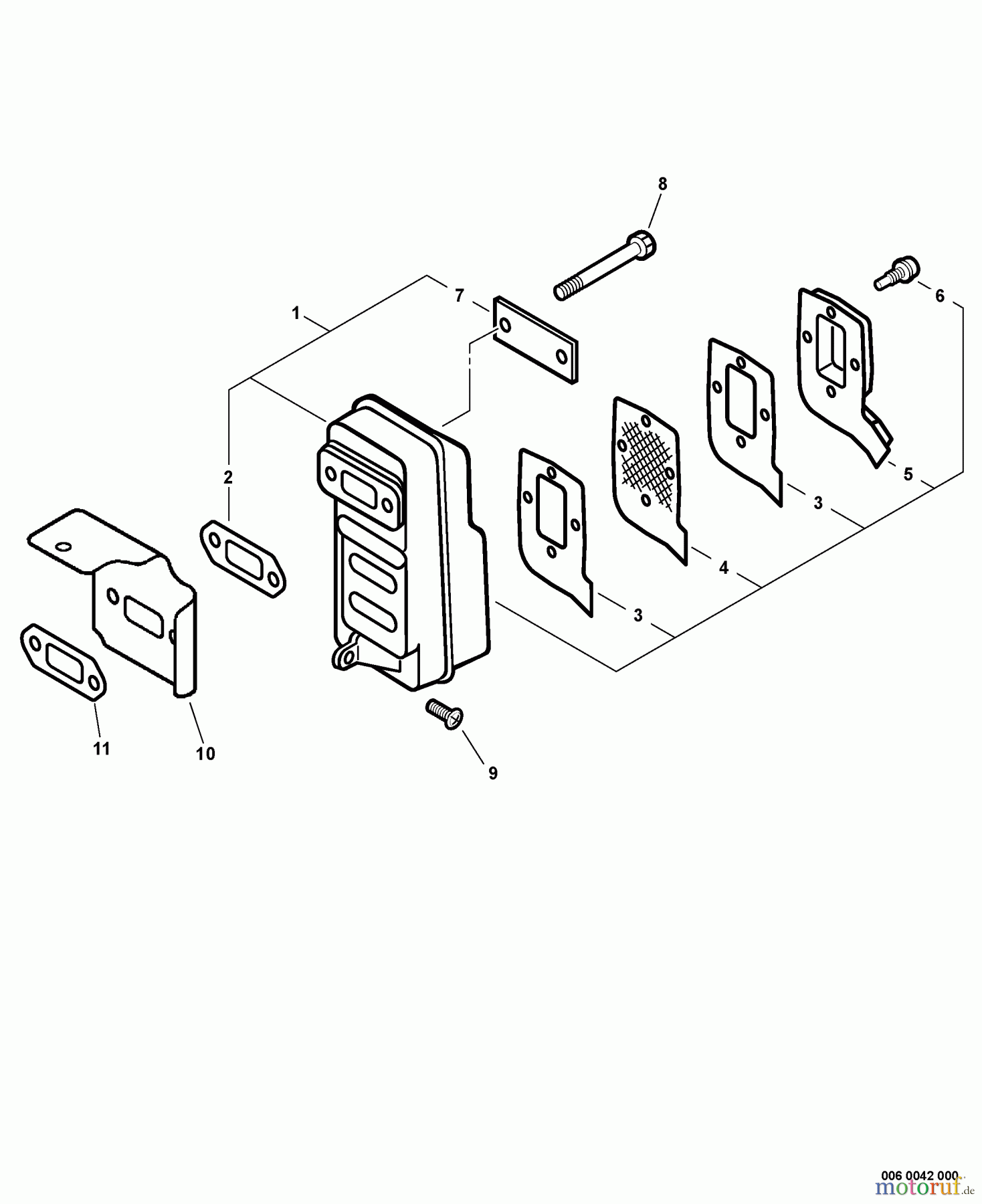 Echo Bläser / Sauger / Häcksler / Mulchgeräte PB-46LN - Echo Back Pack Blower Exhaust