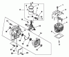 Echo PB-500 - Back Pack Blower, S/N: P02837001001 - P02837002000 Ersatzteile Cylinder, Crankcase, Piston