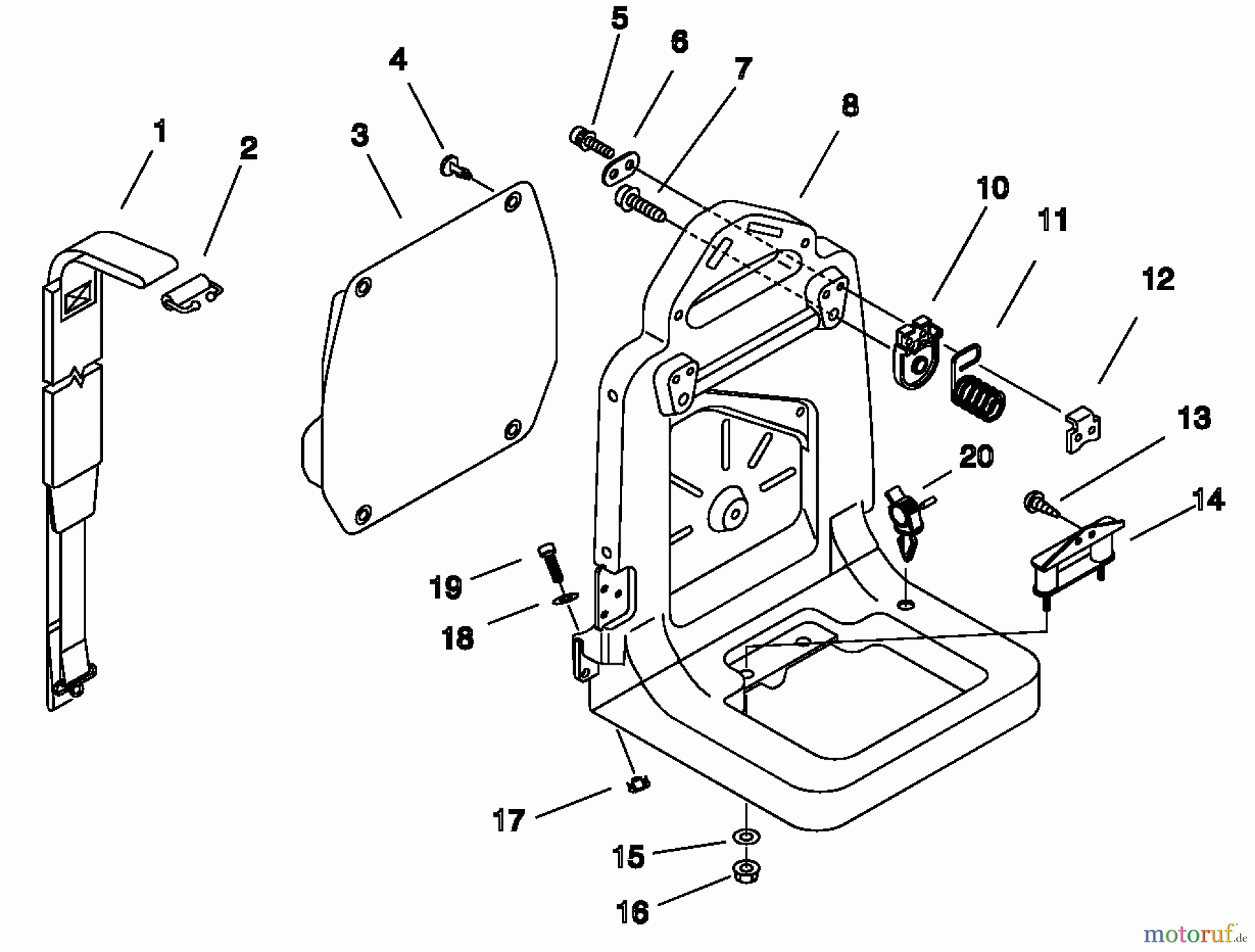 Echo Bläser / Sauger / Häcksler / Mulchgeräte PB-500 - Echo Back Pack Blower, S/N: P02837002001 - P02837999999 Backpack Harness