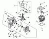 Echo PB-500 - Back Pack Blower, S/N: P02837002001 - P02837999999 Ersatzteile Cylinder, Crankcase, Piston