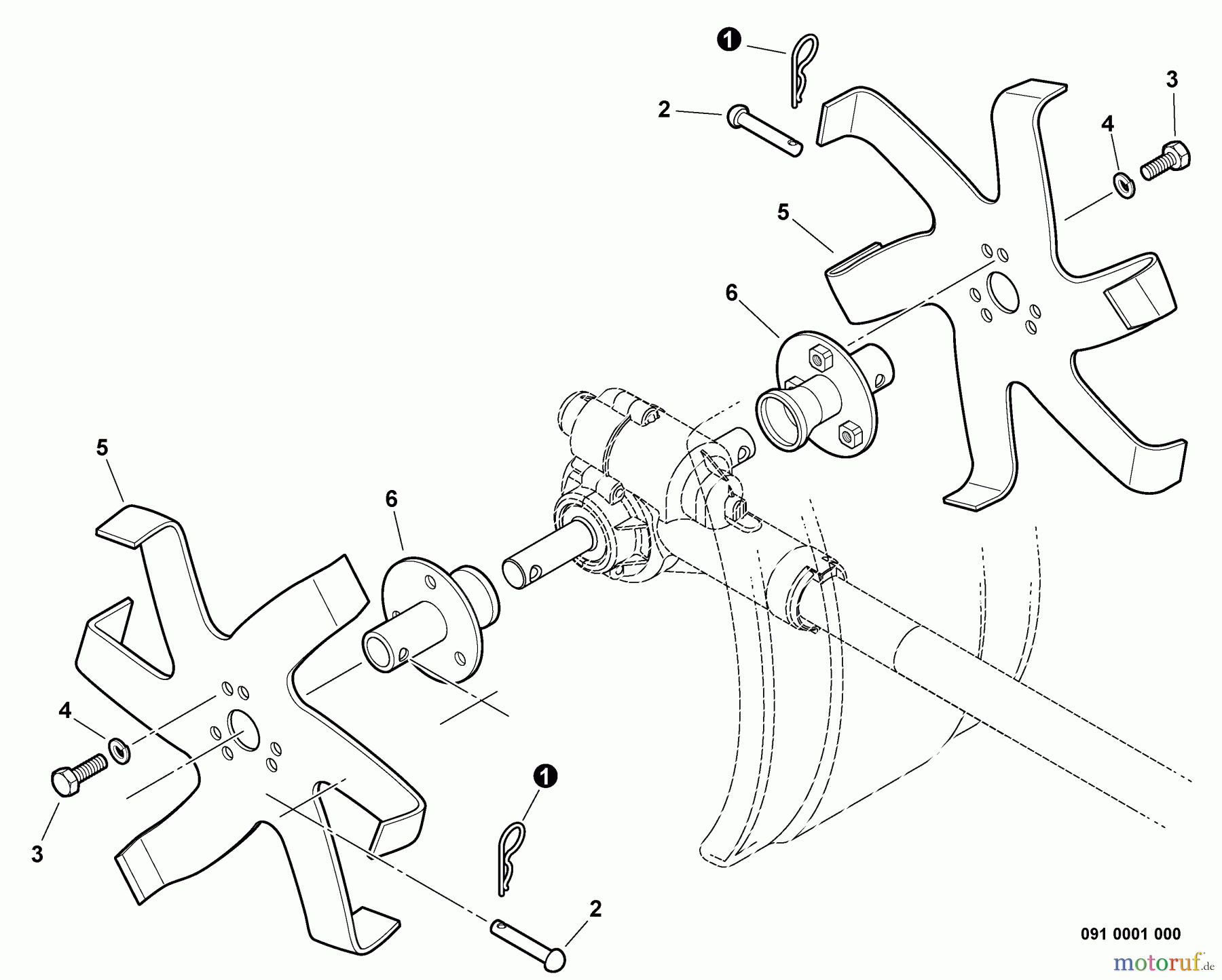 Echo Trimmer Zubehör 99944200513 - Echo Cultivator Attachment Cultivating Blades