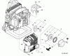 Echo PB-500T - Back Pack Blower, S/N: P01813001001 - P01813999999 Ersatzteile Engine Cover, Cylinder Cover, Starter