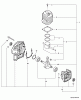 Echo PB-6000 - Back Pack Blower (Type 1E) Ersatzteile Engine, Short Block -- SB1020  S/N: 001001 - 013789