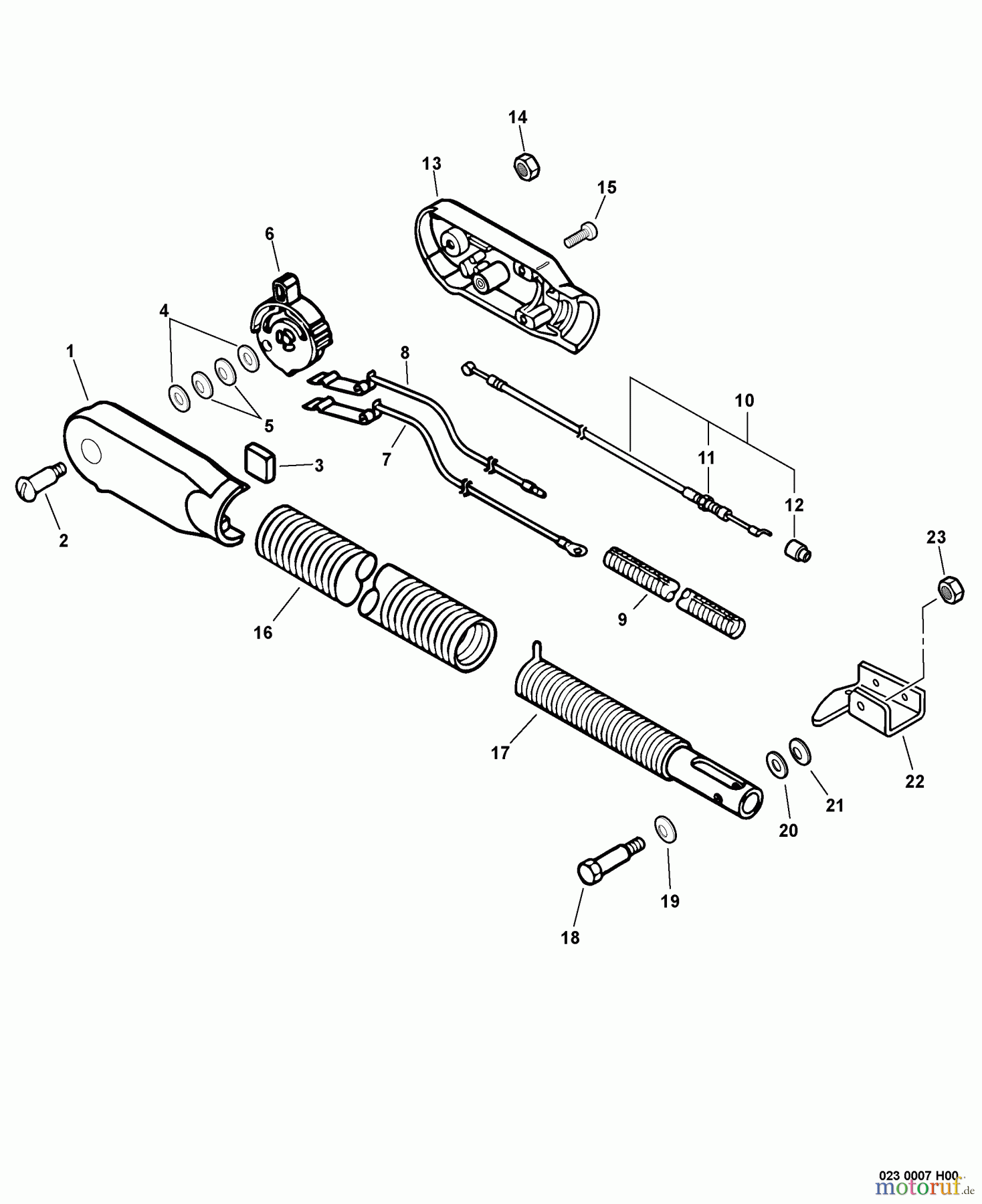 Echo Bläser / Sauger / Häcksler / Mulchgeräte PB-600 S/N: 001001 - 999999 Hip Mount Throttle