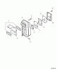 Echo PB-610 - Back Pack Blower, S/N: P08311001001 - P08311999999 Ersatzteile Exhaust