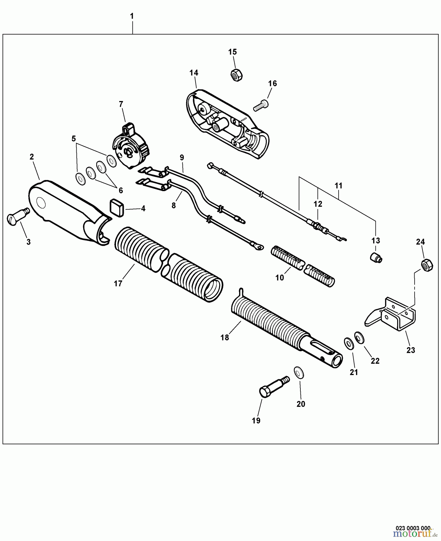 Echo Bläser / Sauger / Häcksler / Mulchgeräte PB-460LN - Echo Back Pack Blower, S/N: 03001001 - 03999999 Hip Mount Throttle