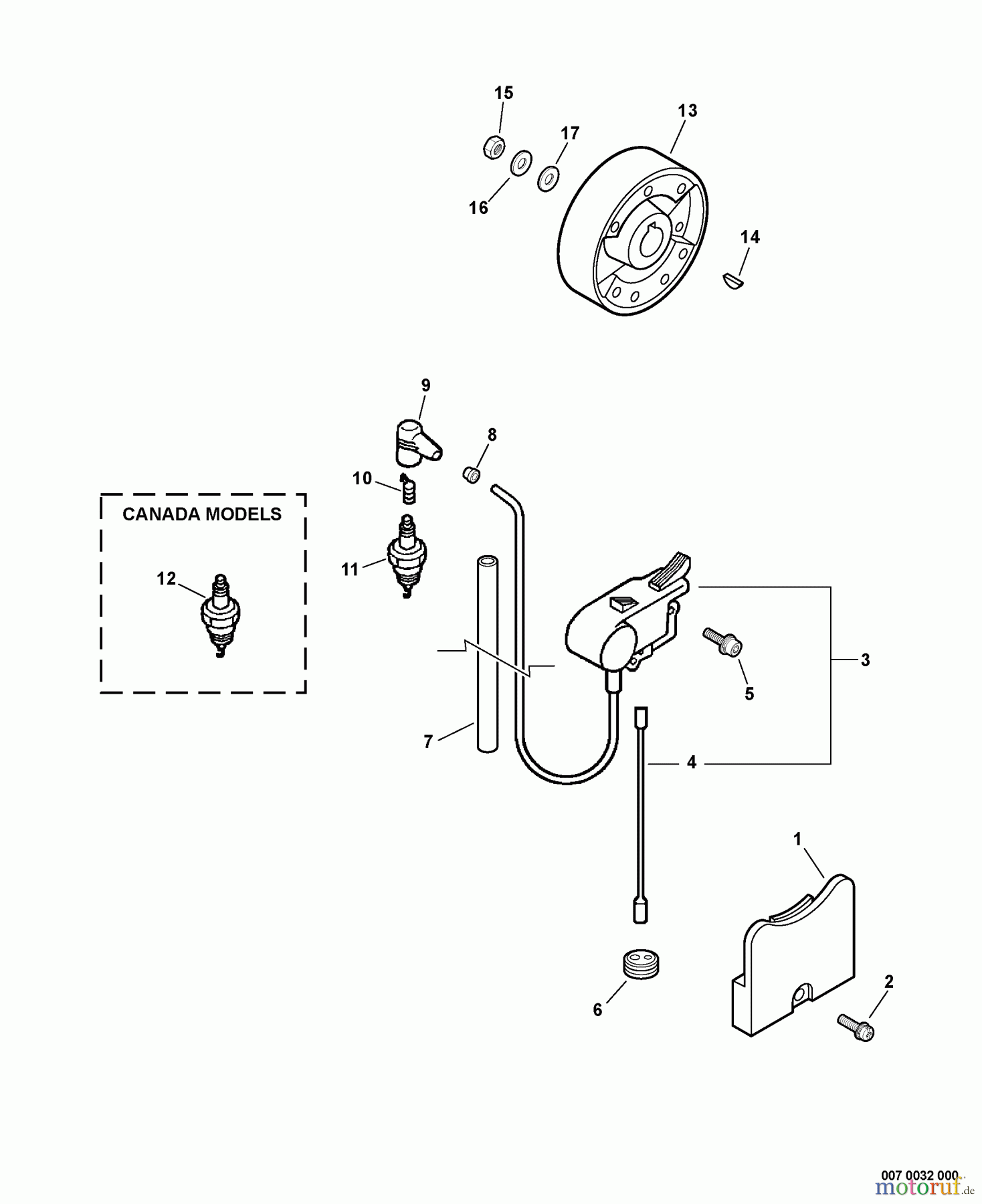  Echo Bläser / Sauger / Häcksler / Mulchgeräte	 PB-610 - Echo Back Pack Blower, S/N: P06713001001 - P06713999999 Ignition