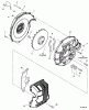 Echo PB-620 - Back Pack Blower, S/N: P08411001001 - P08411999999 Ersatzteile Fan Case, Blower Fan, Engine Cover