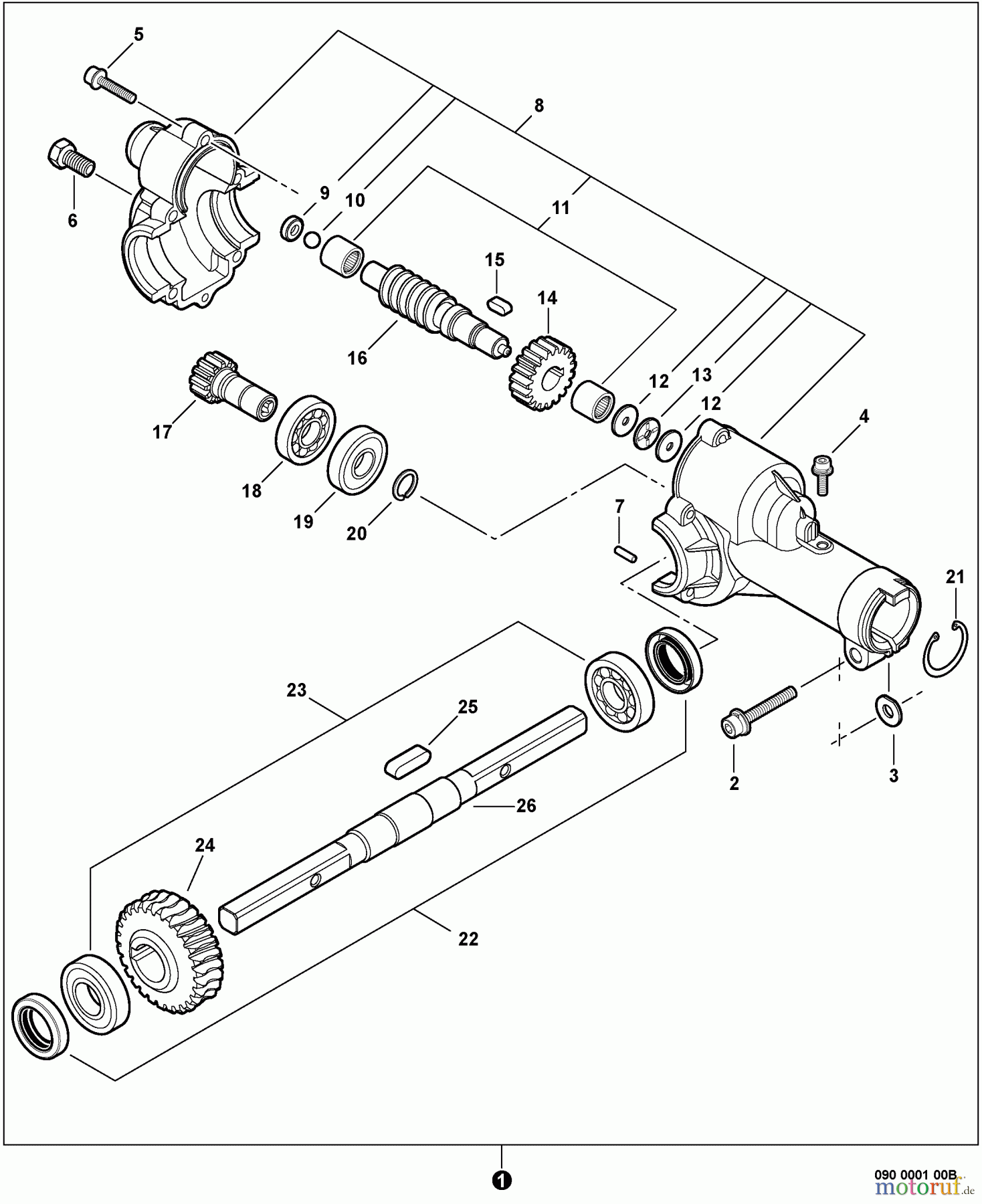 Echo Trimmer Zubehör 99944200563 - Echo ProThatch Attachment Gear Case