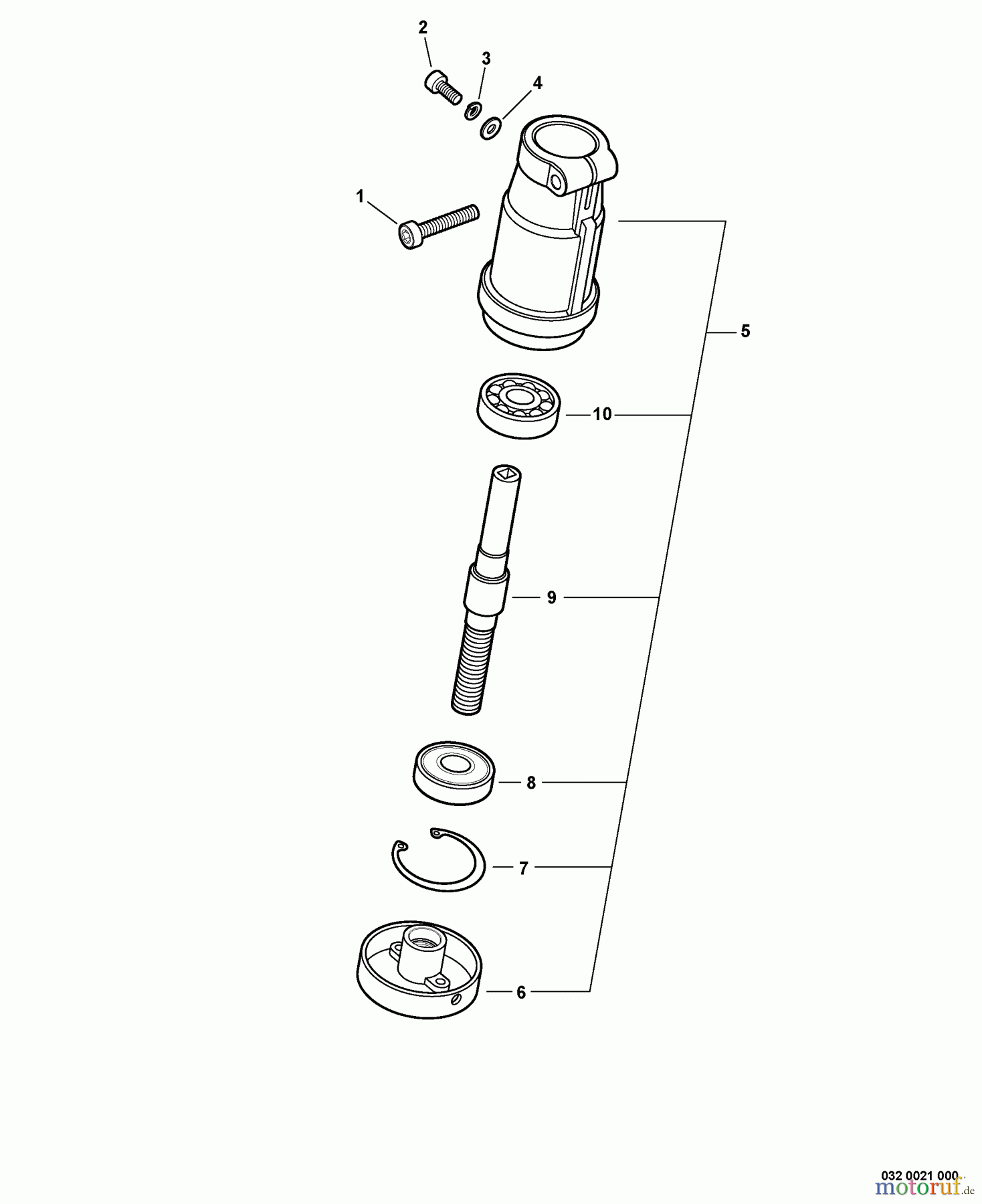  Echo Trimmer Zubehör 99944200615 - Echo Curved Shaft Trimmer Attachment Gear Case