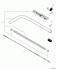 Echo 99944200615 - Curved Shaft Trimmer Attachment Ersatzteile Main Pipe, Flexible Driveshaft