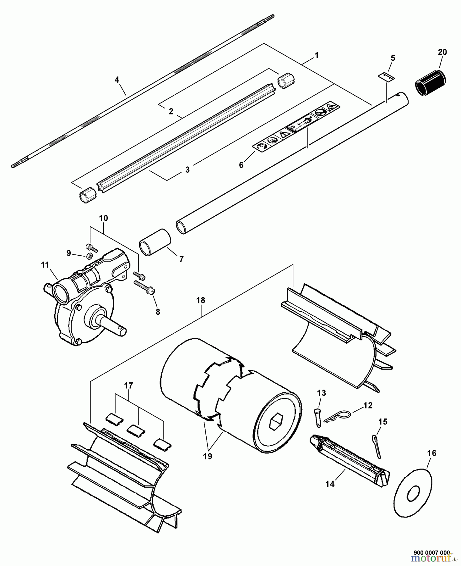  Echo Trimmer Zubehör 99944200620 - Echo Pro Paddle Pro Paddle Attachment