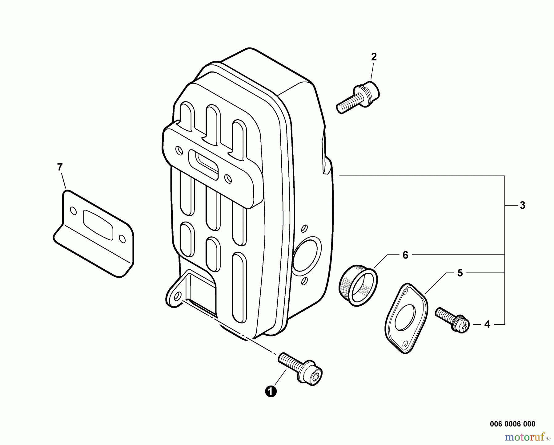 Echo Bläser / Sauger / Häcksler / Mulchgeräte PB-650 - Echo Back Pack Blower, S/N: 03001001 - 03999999 Exhaust