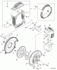 Echo PB-651T - Back Pack Blower, S/N: 07001001 - 07999999 Ersatzteile Leaf Gaurd, Fan Cover, Engine Cover  S/N: 07001001 - 07001434