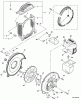 Echo PB-651T - Back Pack Blower, S/N: 07001001 - 07999999 Ersatzteile Leaf Gaurd, Fan Cover, Engine Cover  S/N: 07001434 - 07999999
