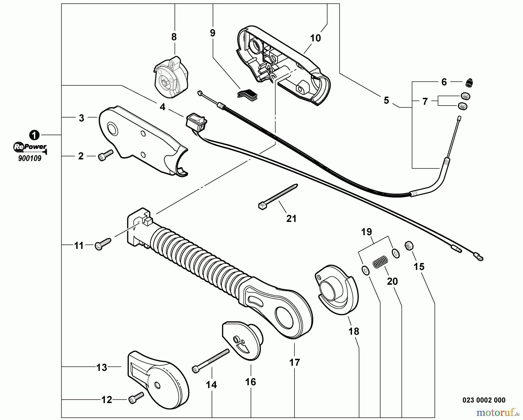 Echo Bläser / Sauger / Häcksler / Mulchgeräte PB-755H - Echo Back Pack Blower, S/N: P08511001001 - P08511999999 Hip Mount Throttle Control
