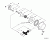Echo PB-651T - Back Pack Blower, S/N: 07001001 - 07999999 Ersatzteile Starter  S/N: 07001145 - 07999999