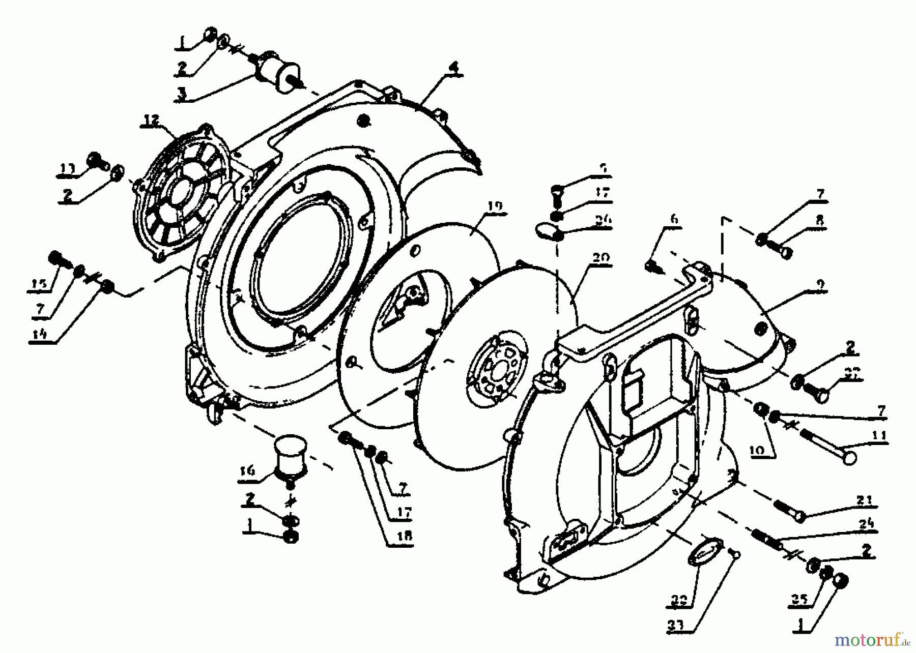  Echo Bläser / Sauger / Häcksler / Mulchgeräte	  PB-9 - Echo Back Pack Blower Fancase and Fan