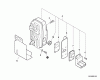 Echo PB-770T - Back Pack Blower, S/N: P03012001001 - P03012999999 Ersatzteile Exhaust