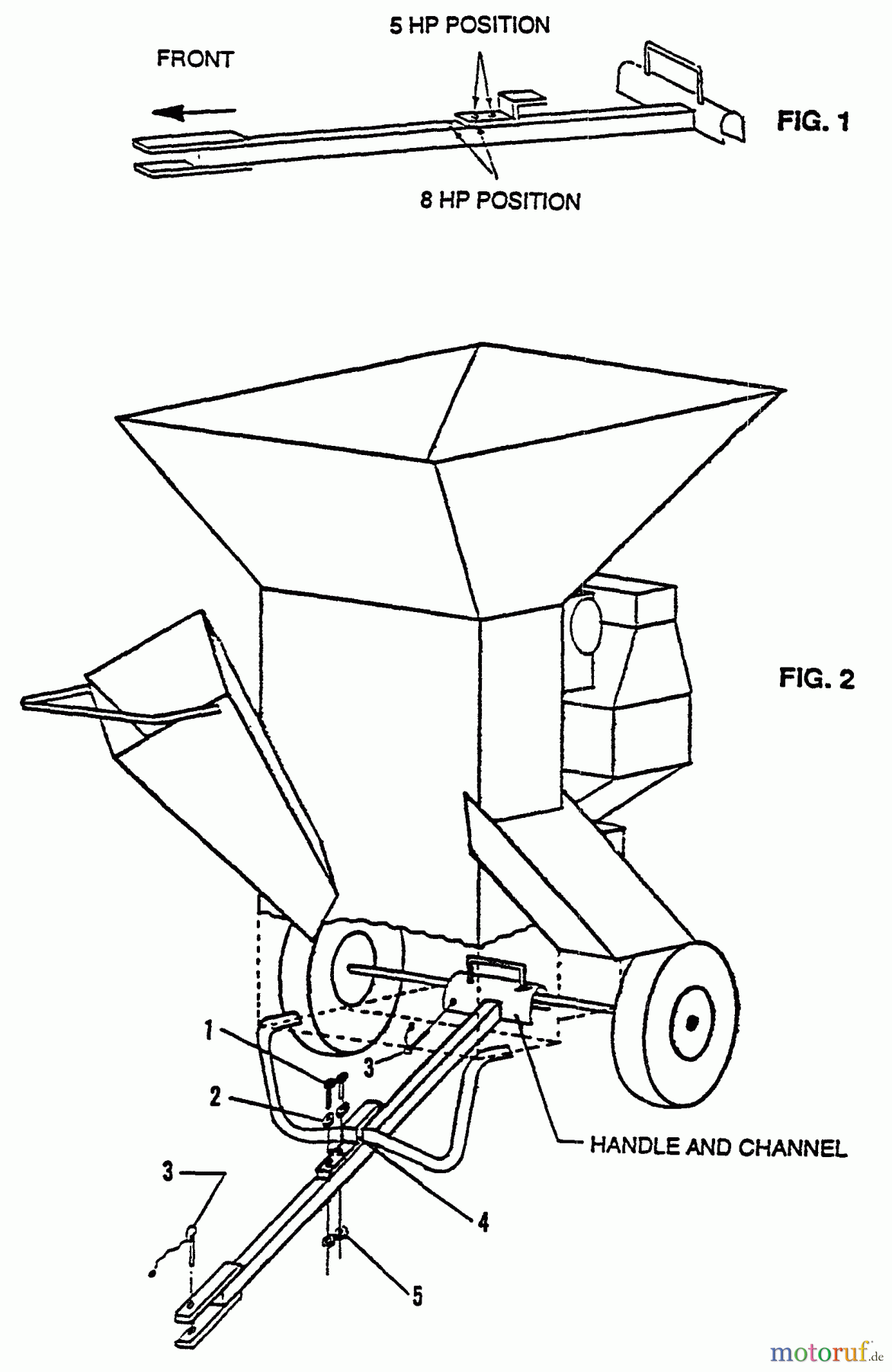 Echo Bläser / Sauger / Häcksler / Mulchgeräte SH-8000 - Echo Chipper/Shredder, S/N: E081543 1992-1993 Models Tow Hitch Attachment