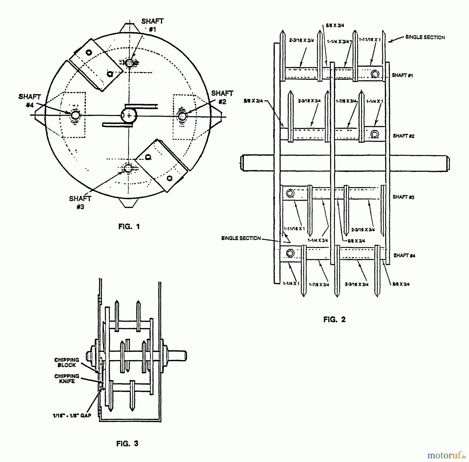 Echo Bläser / Sauger / Häcksler / Mulchgeräte SH-8000R - Echo Chipper/Shredder, S/N: E081612 1992-1993 Models Shredder Kit