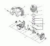 Echo ED-2000 - Engine Drill (Type 1E) Ersatzteile Engine, Crankcase, Cover
