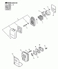 Echo EDR-210 - Reversible Engine Drill, S/N: 07001001 - 07999999 Ersatzteile Intake, Exhaust