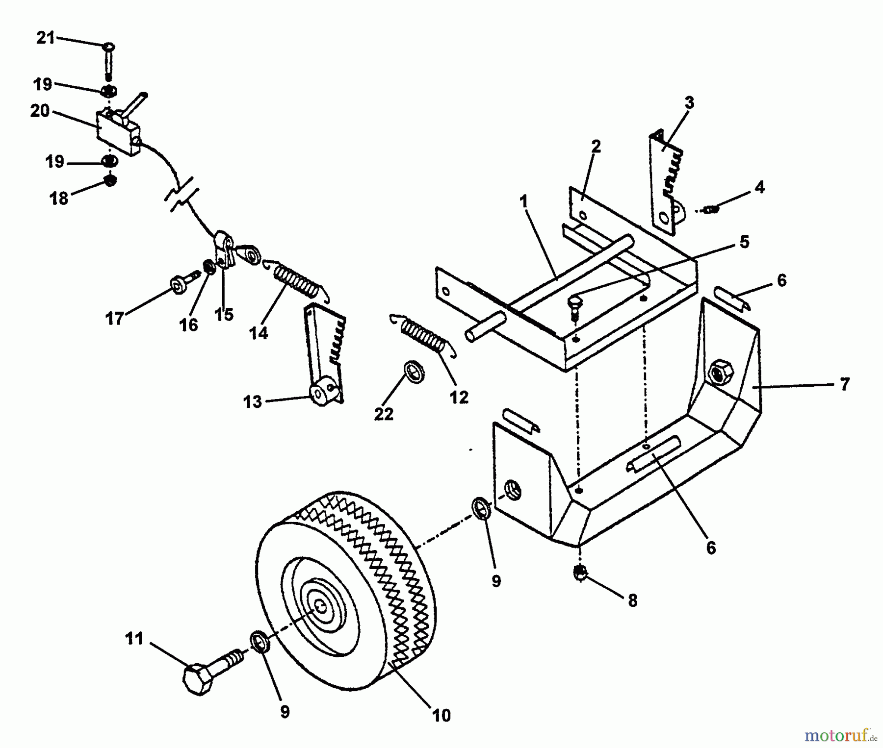 Echo Bläser / Sauger / Häcksler / Mulchgeräte CSV-5S - Echo Chipper/Shredder/Vacuum Wheel, Front, Height Adjust Sys