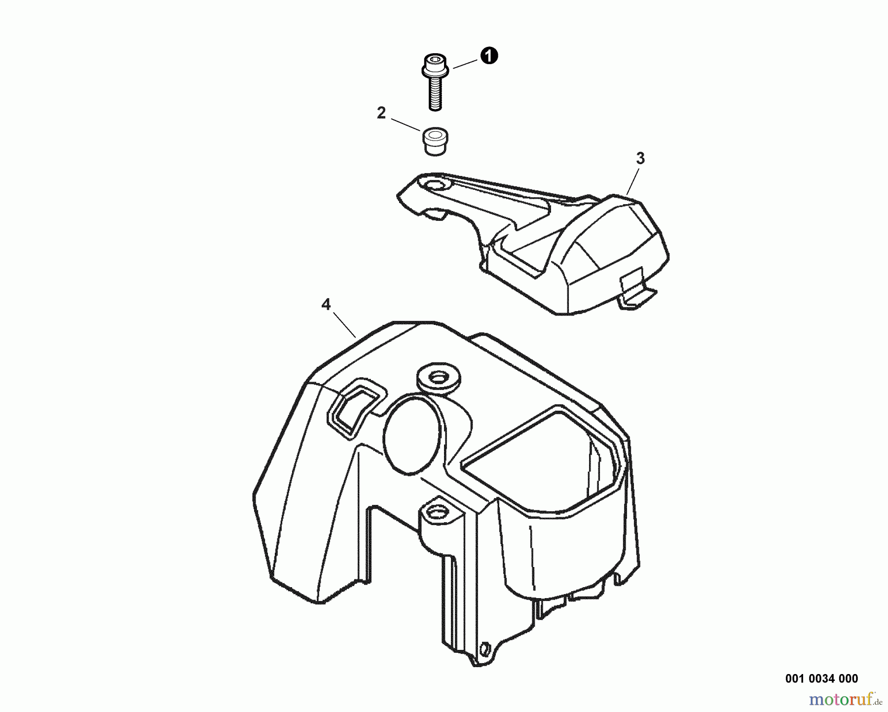  Echo Bohrer / Erdbohrer EDR-260 - Echo Reversible Engine Drill, S/N: E01807001001 - E01807999999 Engine Cover