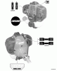 Echo BRD-280 - Bed Redefiner/Edger, S/N: S70913001001 - S70913999999 Ersatzteile Labels