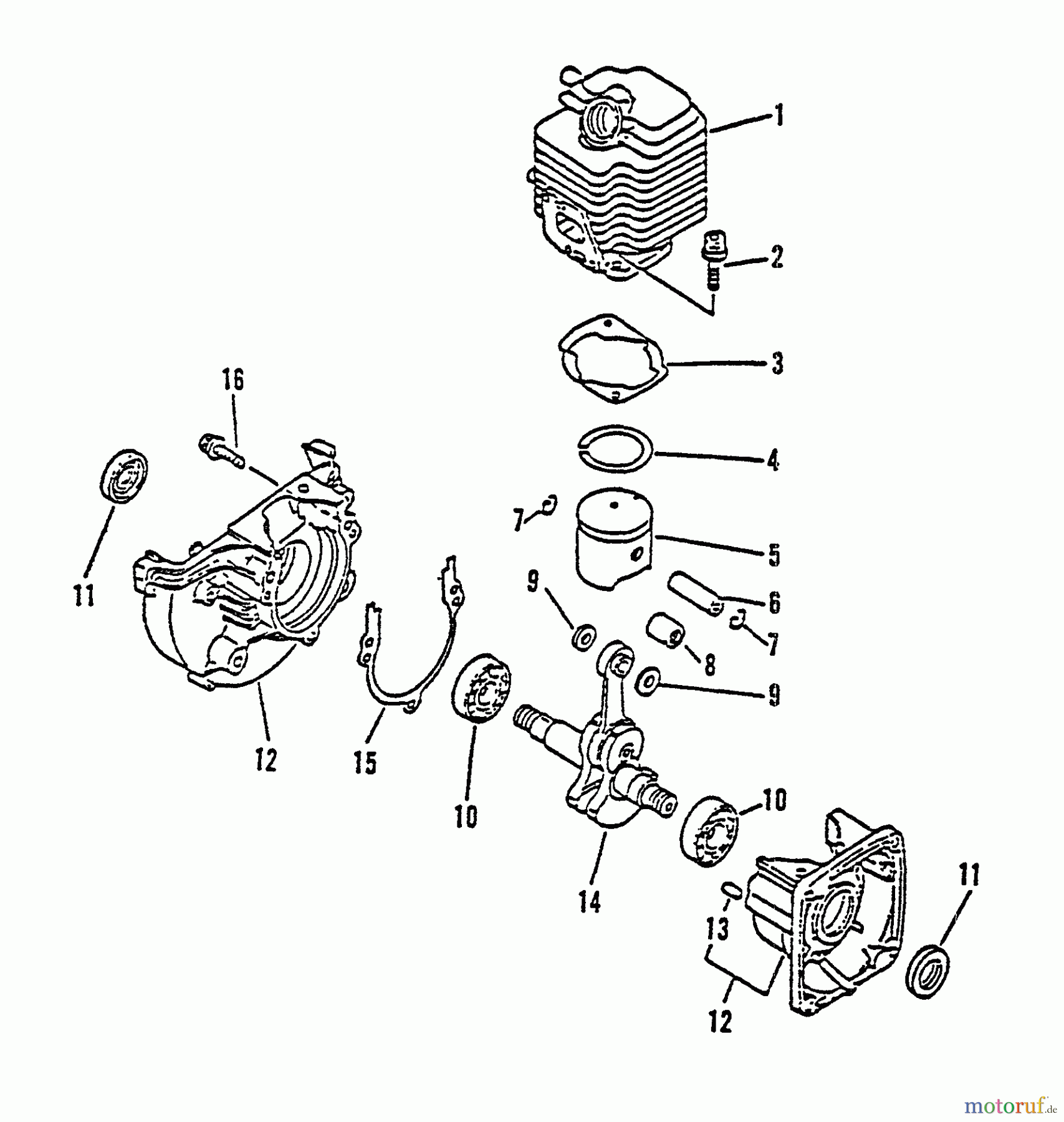 Echo Bläser / Sauger / Häcksler / Mulchgeräte ES-1000 - Echo Shredder/Vacuum, S/N: 025417 - 999999 Engine, Crankcase
