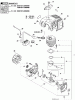 Echo PE-200 - Edger, S/N: 10001001 - 10999999 Ersatzteile Engine, Ignition, Short Block, Cylinder Cover