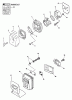 Echo PE-201 - Edger, S/N: 02001001 - 02999999 Ersatzteile Intake, Exhaust