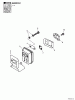 Echo PE-200 - Edger, S/N: 10001001 - 10999999 Ersatzteile Exhaust