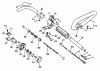 Echo PE-2201 - Edger Ersatzteile Driveshaft, Handles, Throttle, Stop Switch, Clutch Housing