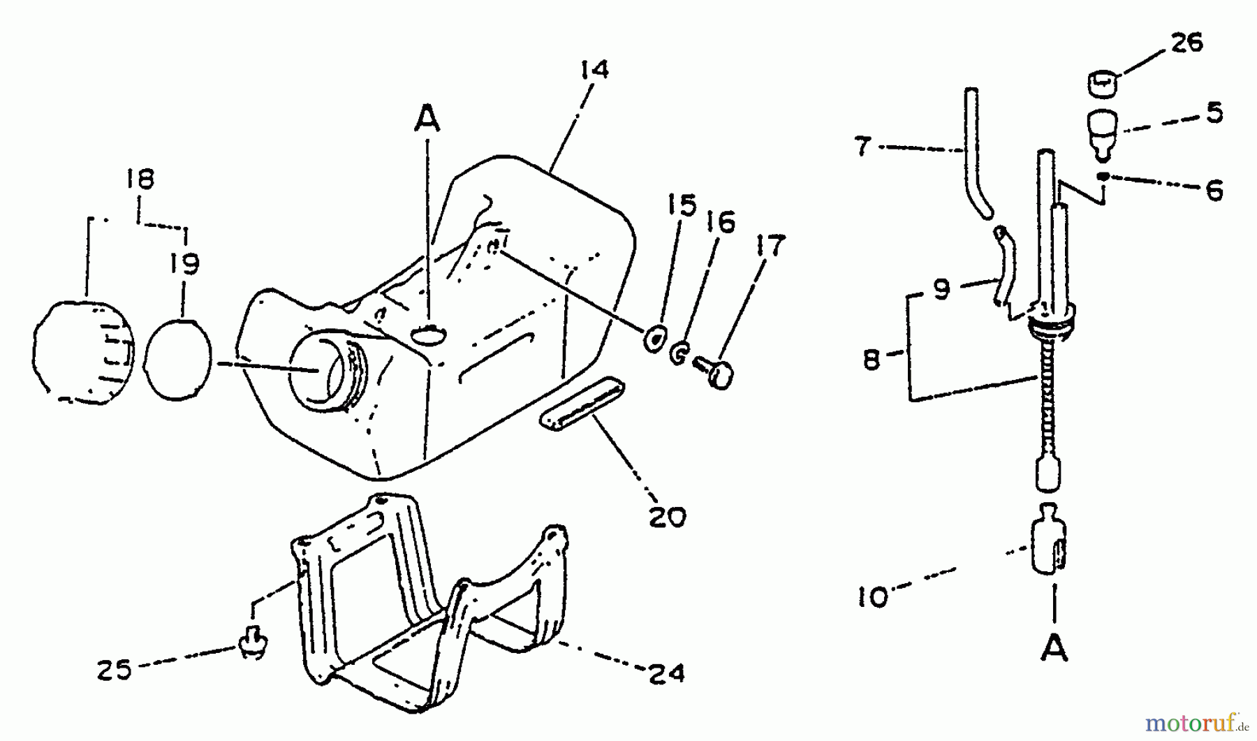 Echo Kantenschneider PE-2201 - Echo Edger Fuel System