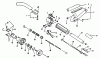 Echo PE-2201A - Edger Ersatzteile Driveshaft, Handles, Throttle, Stop Switch, Clutch Housing