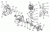 Echo PE-2201A - Edger Ersatzteile Engine, Crankcase, Fan Housing, Cover