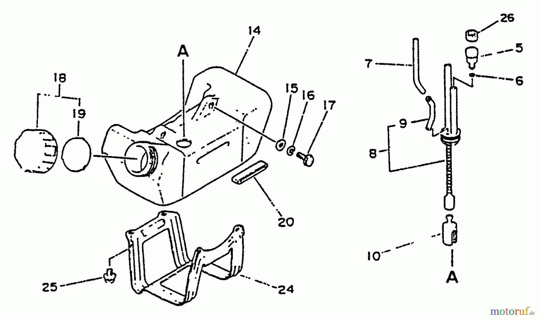 Echo Kantenschneider PE-2201A - Echo Edger Fuel System