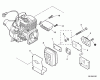 Echo PE-225 - Edger, S/N: S78611001001 - S78611999999 Ersatzteile Exhaust