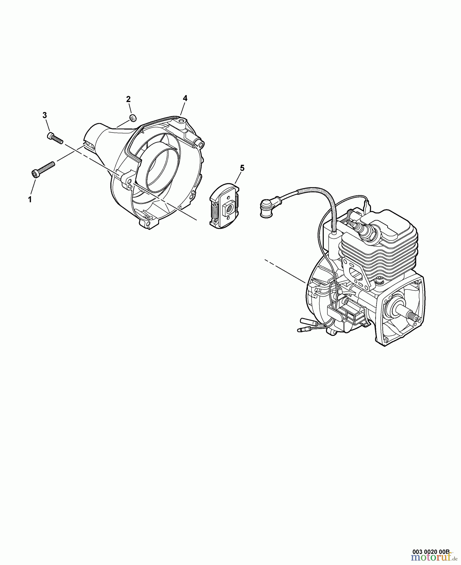 Echo Kantenschneider PE-225 - Echo Edger, S/N: S78813001001 - S78813999999 Fan Case, Clutch