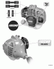 Echo PE-225 - Edger, S/N: S78611001001 - S78611999999 Ersatzteile Labels