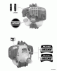 Echo PE-261 - Edger, S/N: 02001001 - 02999999 Ersatzteile Labels