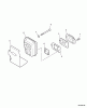 Echo ES-210 - Shredder/Vacuum, S/N: P08711001001 - P08711999999 Ersatzteile Exhaust  S/N: P07811003923 - P07811999999