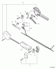 Echo PE-265S - Edger, S/N: S71311001001 - S71311999999 Ersatzteile Control Handle, Control Cable Assembly