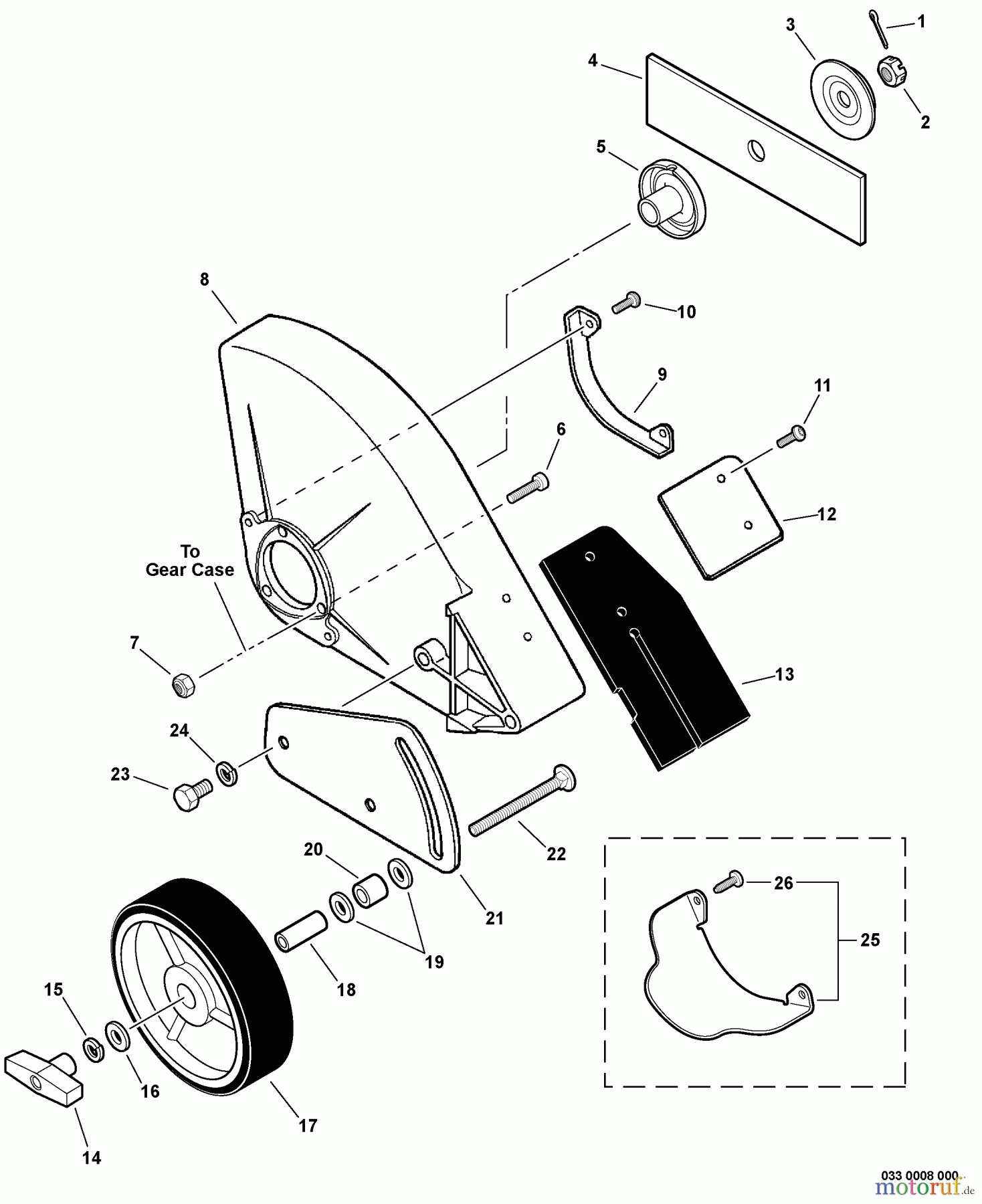 Echo Kantenschneider PE-265S - Echo Edger, S/N: S71311001001 - S71311999999 Edging Assembly -- Metal S/N: S71311001001 - S71311001642